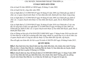 Quyết định 21/2013/QĐ-UBND điều kiện tiêu chuẩn chức danh Trưởng Phó đơn vị Ban Dân tộc Sơn La