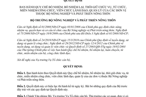 Quyết định 2337/QĐ-BNN-TCCB 2013 bổ nhiệm miễn nhiệm chức vụ lãnh đạo quản lý Bộ Nông nghiệp