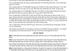 Quyết định số 17/2013/QĐ-UBND Quy chế làm việc Ủy ban nhân dân tỉnh Thái Bình