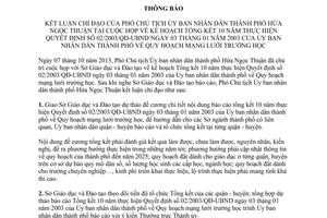 Thông báo 756/TB-CP năm 2013 kết luận Quy hoạch mạng lưới trường học Hồ Chí Minh