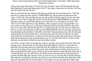 Chỉ thị 07/2013/CT-UBND Toàn dân đoàn kết xây dựng đời sống văn hóa Hậu Giang