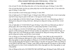 Quyết định 42/2013/QĐ-UBND quản lý môi trường khu công nghiệp Bà Rịa Vũng Tàu