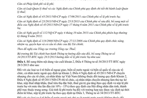 Thông tư 140/2013/TT-BTC hướng dẫn lệ phí trước bạ