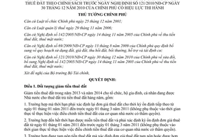 Quyết định 1851/QĐ-TTg năm 2013 giảm tiền thuê đất 2013 2014 điều chỉnh đơn giá thuê đất