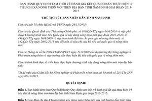 Quyết định 1636/QĐ-UBND đánh giá thực hiện 19 tiêu chí xã nông thôn mới Nam Định giai đoạn 2013-2015