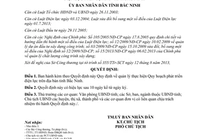 Quyết định 387/2013/QĐ-UBND quản lý thực hiện Quy hoạch phát triển điện lực Bắc Ninh