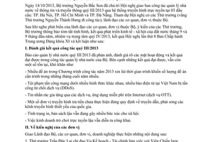 Thông báo 123/TB-BTTTT năm 2013 giao ban công tác quản lý nhà nước quý III