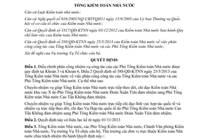 Quyết định 1202/QĐ-KTNN 2013 phân công nhiệm vụ công tác Phó Tổng Kiểm toán Nhà nước