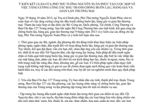 Thông báo 395/TB-VPCP năm 2013 ý kiến tăng cường chống buôn lậu hàng giả gian lận thương mại