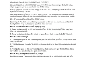 Thông tư 155/2013/TT-BTC quy định thời hạn bảo quản hồ sơ tài chính