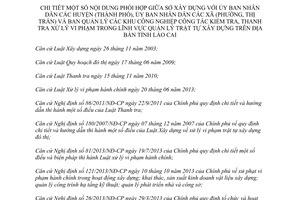 Hướng dẫn 04/HD-SXD 2013 phối hợp Sở Xây dựng Ủy ban nhân dân thanh tra xử lý vi phạm trật tự xây dựng Lào Cai