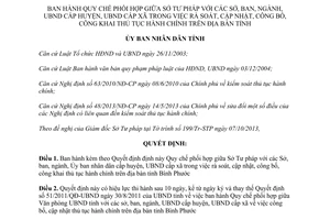 Quyết định 46/2013/QĐ-UBND phối hợp rà soát cập nhật công bố công khai thủ tục hành chính Bình Phước