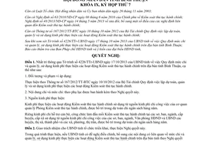 Nghị quyết 41/2013/NQ-HĐND kinh phí thực hiện Kiểm soát thủ tục hành chính Bình Thuận