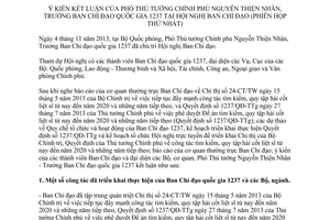 Thông báo 414/TB-VPCP năm 2013 ý kiến kết luận Phó Thủ tướng Trưởng Ban Chỉ đạo quốc gia 1237