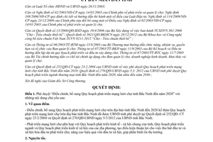 Quyết định 415/2013/QĐ-UBND Quy hoạch phát triển mạng lưới chợ đến năm 2020 Bắc Ninh