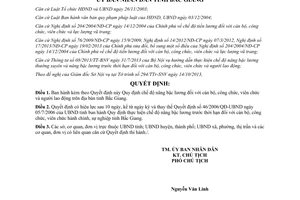 Quyết định 598/2013/QĐ-UBND Quy định nâng bậc lương cán bộ công viên chức Bắc Giang