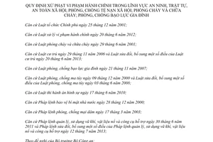 Nghị định 167/2013/NĐ-CP xử phạt vi phạm hành chính an ninh an toàn xã hội phòng chữa cháy