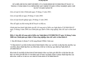 Nghị định 164/2013/NĐ-CP sửa đổi 29/2008/NĐ-CP khu công nghiệp khu chế xuất và khu kinh tế