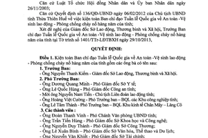 Quyết định 2497/QĐ-UBND năm 2013 kiện toàn Ban chỉ đạo Tuần lễ Quốc gia Thừa Thiên Huế