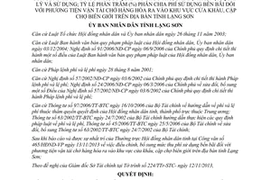 Quyết định 25/2013/QĐ-UBND mức thu phí sử dụng bến bãi vận tải hàng hóa cửa khẩu Lạng Sơn