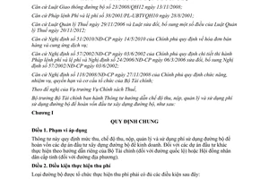 Thông tư 159/2013/TT-BTC 2013 hướng dẫn thu nộp quản lý phí sử dụng đường bộ