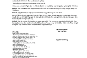 Nghị định 184/2013/NĐ-CP Điều lệ tổ chức Tổng công ty Hàng hải