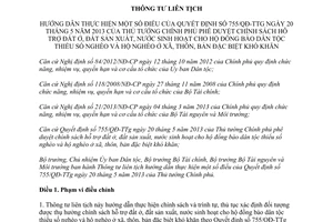 Thông tư liên tịch 04/2013/TTLT-UBDT-BTC-BTNMT hỗ trợ đất dân tộc thiểu số nghèo hộ nghèo