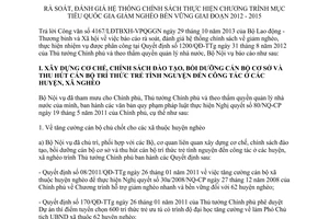 Báo cáo 4222/BC-BNV năm 2013 rà soát chính sách mục tiêu quốc gia giảm nghèo bền vững 2012 2015