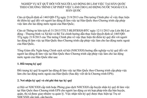 Hướng dẫn 3672/NHCS-TDNN 2013 nghiệp vụ ký quỹ người lao động đi làm việc tại Hàn Quốc