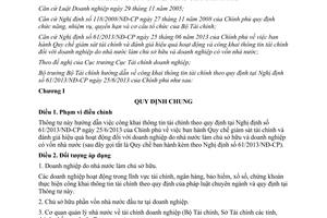 Thông tư 171/2013/TT-BTC hướng dẫn công khai thông tin tài chính