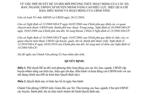 Quyết định 3713/QĐ-UBND 2013 đổi mới phương thức hoạt động nâng cao hiệu lực điều hành Hà Tĩnh