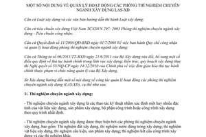 Hướng dẫn 08/HD-SXD năm 2013 quản lý hoạt động phòng thí nghiệm chuyên ngành xây dựng LAS-XD Lào Cai