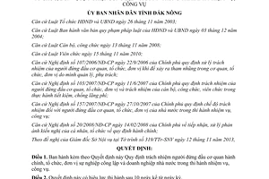 Quyết định 25/2013/QĐ-UBND trách nhiệm người đứng đầu cơ quan trong thi hành nhiệm vụ Đăk Nông