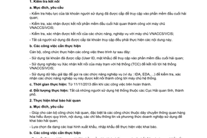 Công văn 6499/TCHQ-VNACCS năm 2013 kế hoạch chạy thử Hệ thống VNACCS VCIS