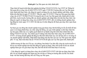 Công văn 6611/TCHQ-VNACCS năm 2013 đăng ký sử dụng Hệ thống VNACCS/VCIS cho doanh nghiệp XNK
