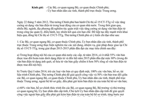 Công văn 1950/TTg-KGVX 2013 tăng cường sử dụng văn bản điện tử trong cơ quan nhà nước