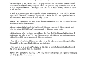 Công văn 4506/LĐTBXH-ATLĐ 2013 thực hiện độ bồi dưỡng bằng hiện vật