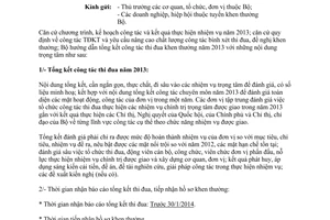 Công văn số 15764/BTC-TĐKT năm 2013 công tác thi đua khen thưởng năm 2013 Bộ Tài chính