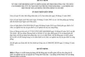 Quyết định 48/2013/QĐ-UBND đóng góp miễn giảm hỗ trợ cai nghiện ma túy Thừa Thiên Huế