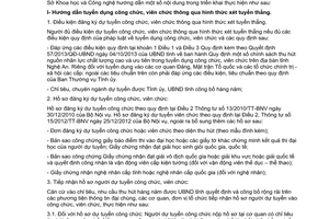 Hướng dẫn 1603/HDLN thu hút nguồn nhân lực chất lượng cao tuyển dụng công viên chức Nghệ An