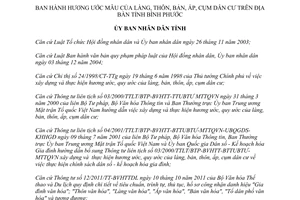 Quyết định 52/2013/QĐ-UBND Hương ước mẫu làng thôn bản ấp cụm dân cư Bình Phước