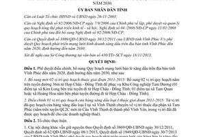 Quyết định 3442/QĐ-UBND năm 2013 Quy hoạch mạng lưới bán lẻ xăng dầu Vĩnh Phúc