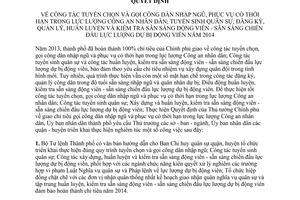 Chỉ thị 19/2013/CT-UBND tuyển chọn gọi công dân nhập ngũ tuyển sinh quân sự 2014 Hồ Chí Minh