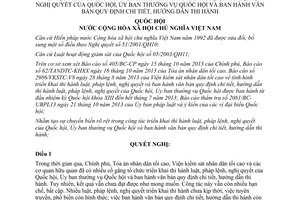 Quyết định 67/2013/QH13 triển khai thi hành luật pháp lệnh nghị quyết Quốc hội