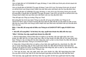 Thông tư 177/2013/TT-BTC thu điều tiết sản phẩm lọc dầu hóa dầu Công ty Bình Sơn