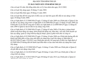 Quyết định 57/2013/QĐ-UBND phân cấp quản lý dự án đầu tư xây dựng vốn Nhà nước Bình Thuận