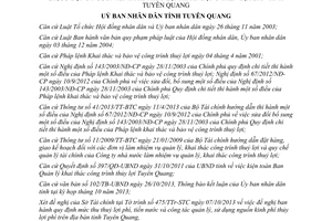 Quyết định 29/2013/QĐ-UBND thuỷ lợi phí tiền nước quản lý nguồn kinh phí thủy lợi phí Tuyên Quang