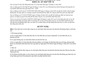 Nghị quyết 28/2013/NQ-HĐND mức chi bảo đảm công tác cải cách hành chính Quảng Ngãi