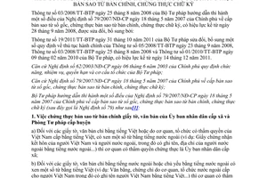 Văn bản hợp nhất 8023/VBHN-BTP năm 2013 hợp nhất Thông tư hướng dẫn Nghị định 79/2007/NĐ-CP