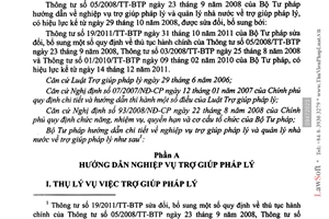 Văn bản hợp nhất 8024/VBHN-BTP năm 2013 nghiệp vụ trợ giúp pháp lý quản lý nhà nước